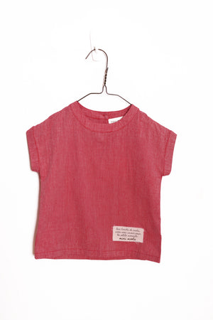 Maison Stripe Classic Top-Red