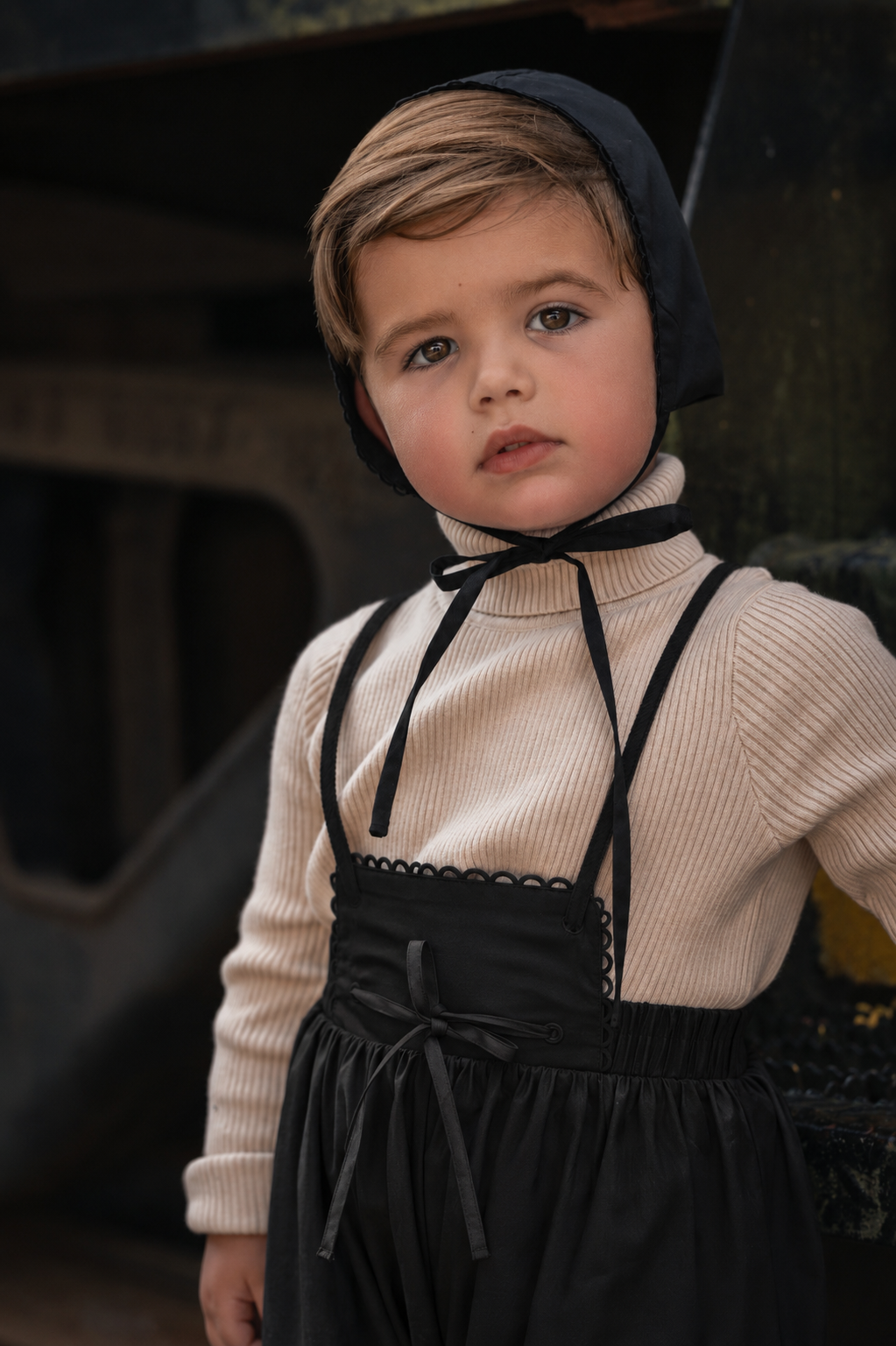 Signature Pleat Baby Overalls