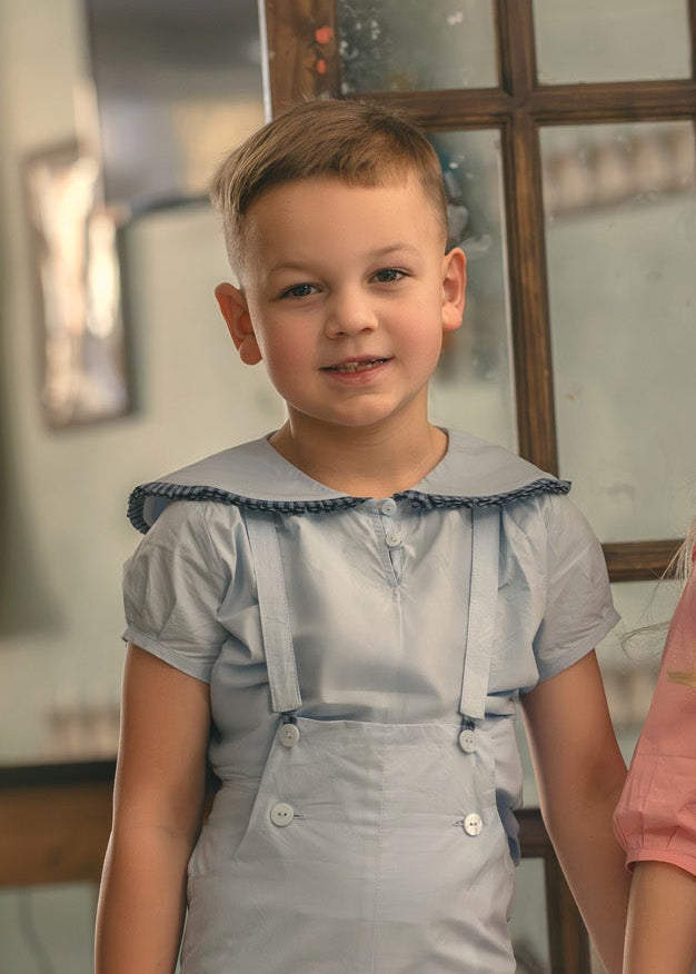 Rosette Collar Shirt