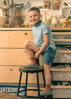 Boys Fringe Play T-Shirt- Sky Blue
