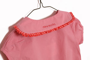 Rosette Baby romper Carnation Pink