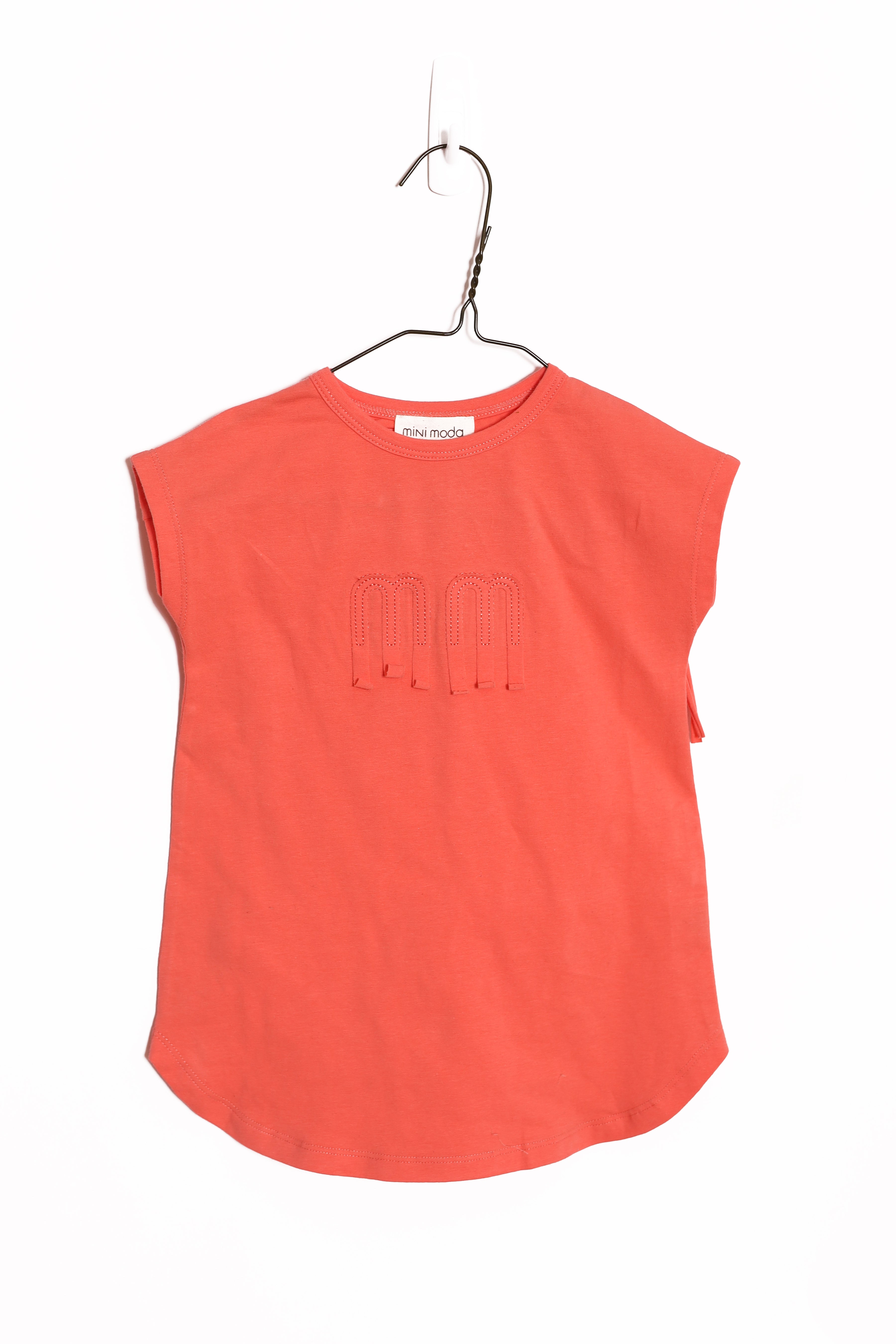 Girls Fringe Play Dress Coral