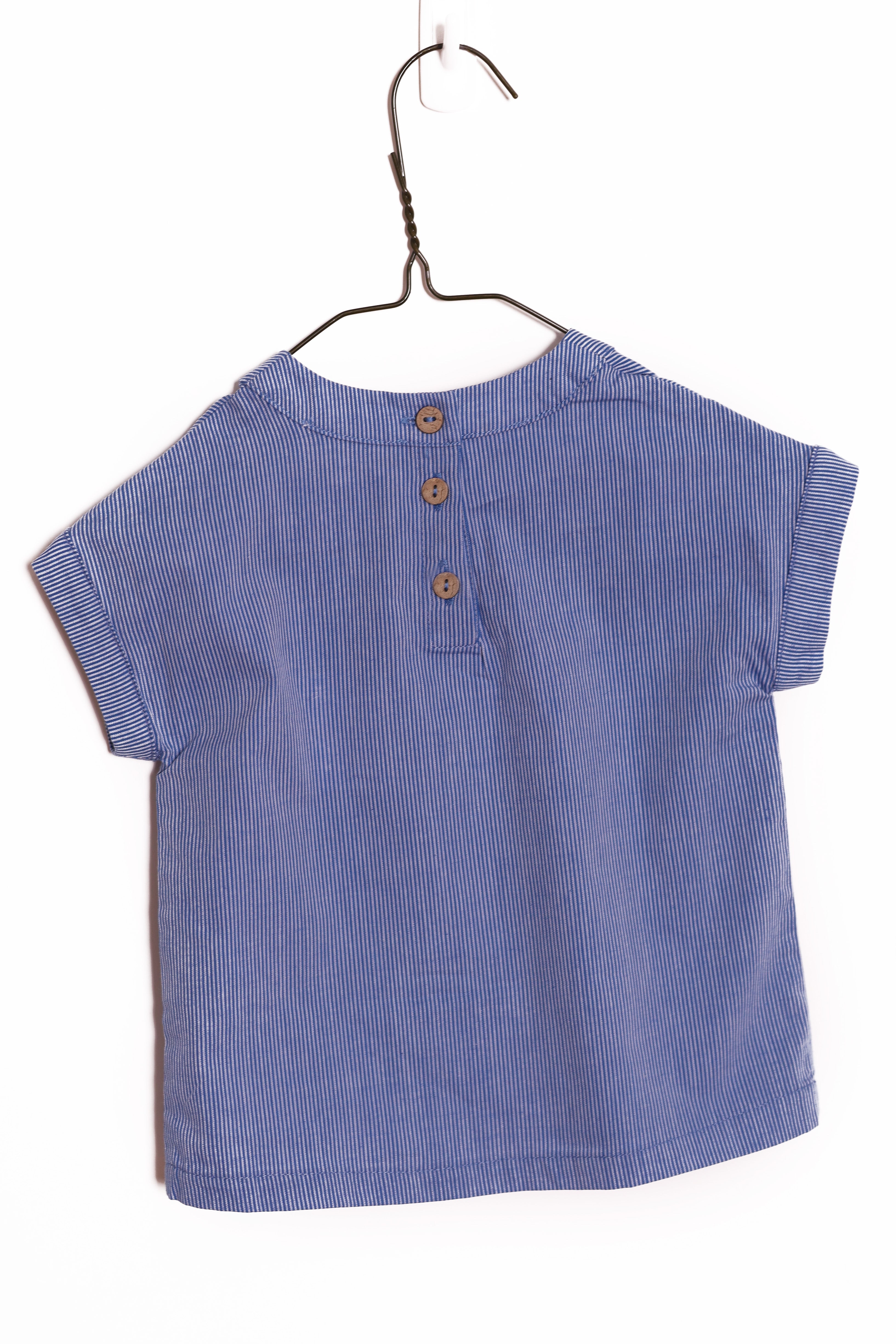 Maison Stripe Classic Top-Blue