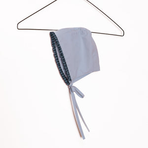 Rosette Baby romper Soft Blue